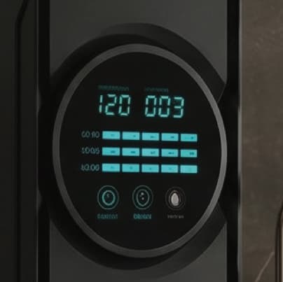 Fontessa RO X2 up close โ the dual TDS display reading source water against purified