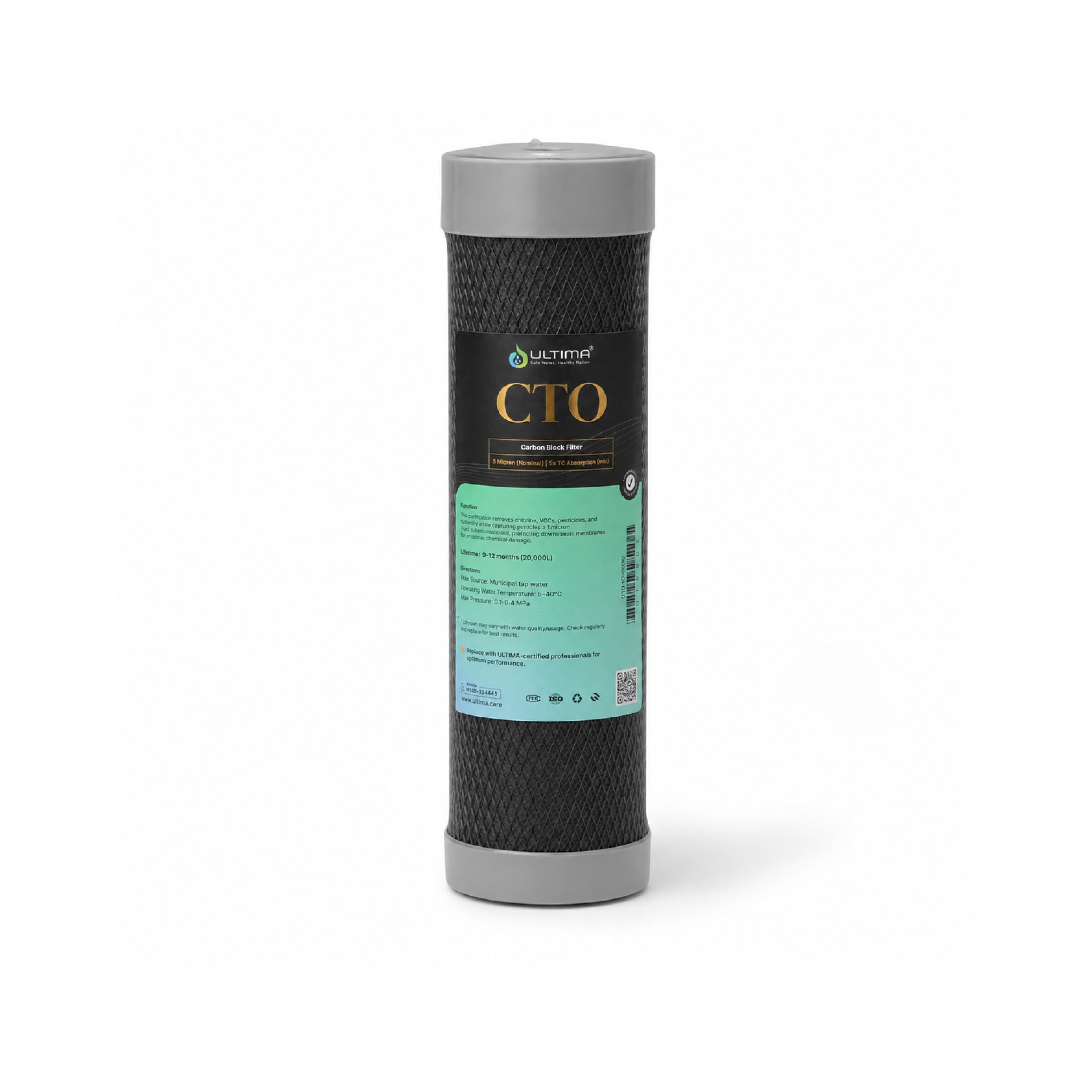 Ultima CTO Carbon Block Filter (Iodine Value - 900)