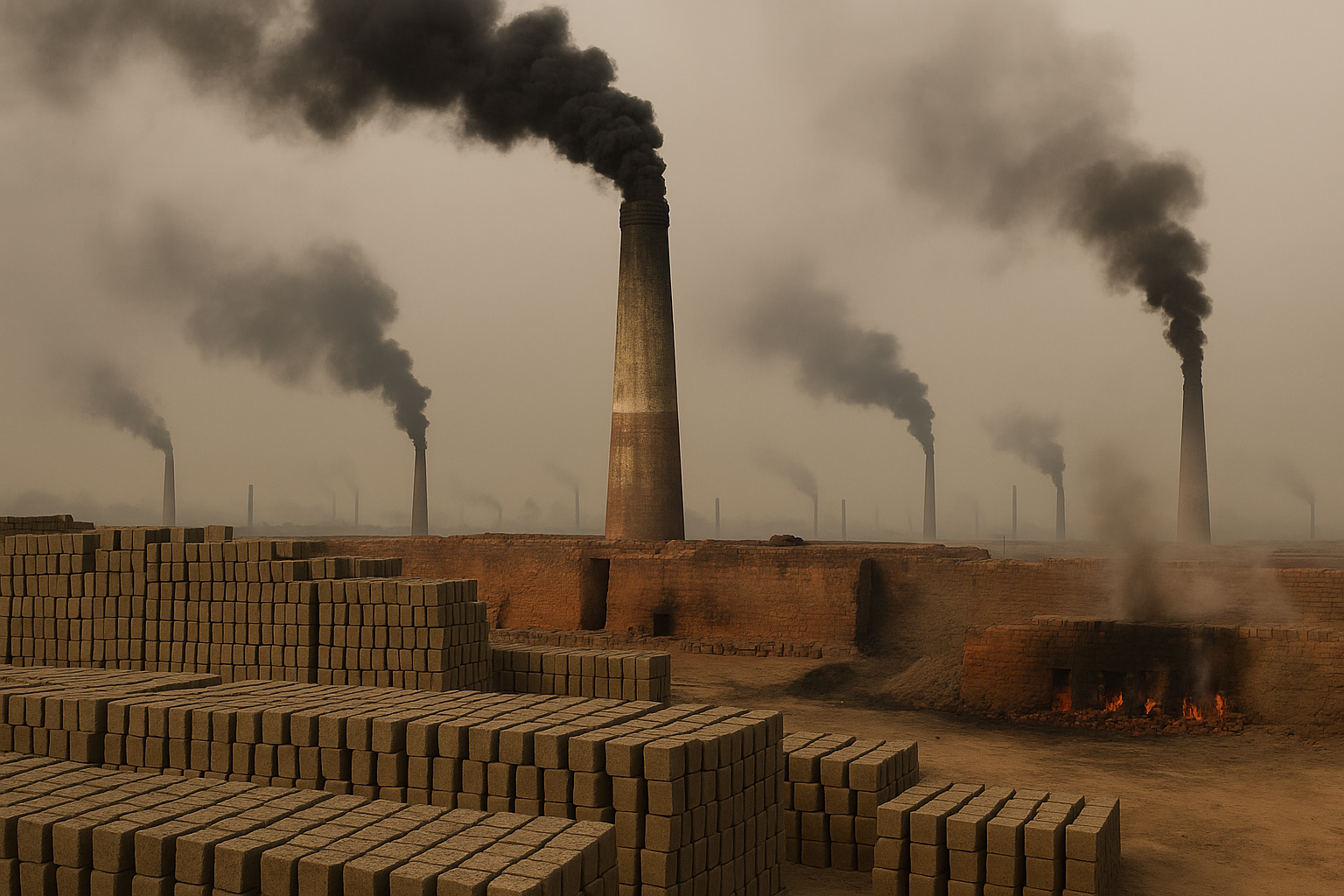 অবৈধ ইটভাটার কালো ধোঁয়া: পরিবেশ ও কৃষির উপর ক্ষতিকর প্রভাব